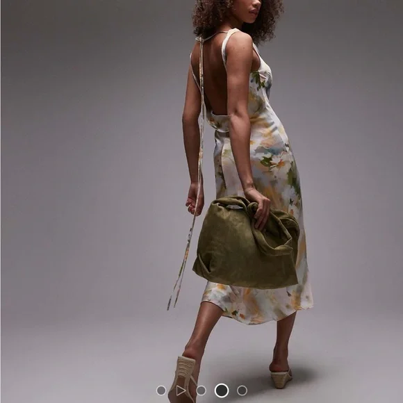 Emory Park Multicolor Floral Midi Dress - Picture 3 of 4